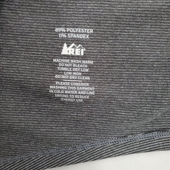 REI Women's Activewear Striped Long Sleeve Crew Top Gray Size Medium - Picture 5 of 10